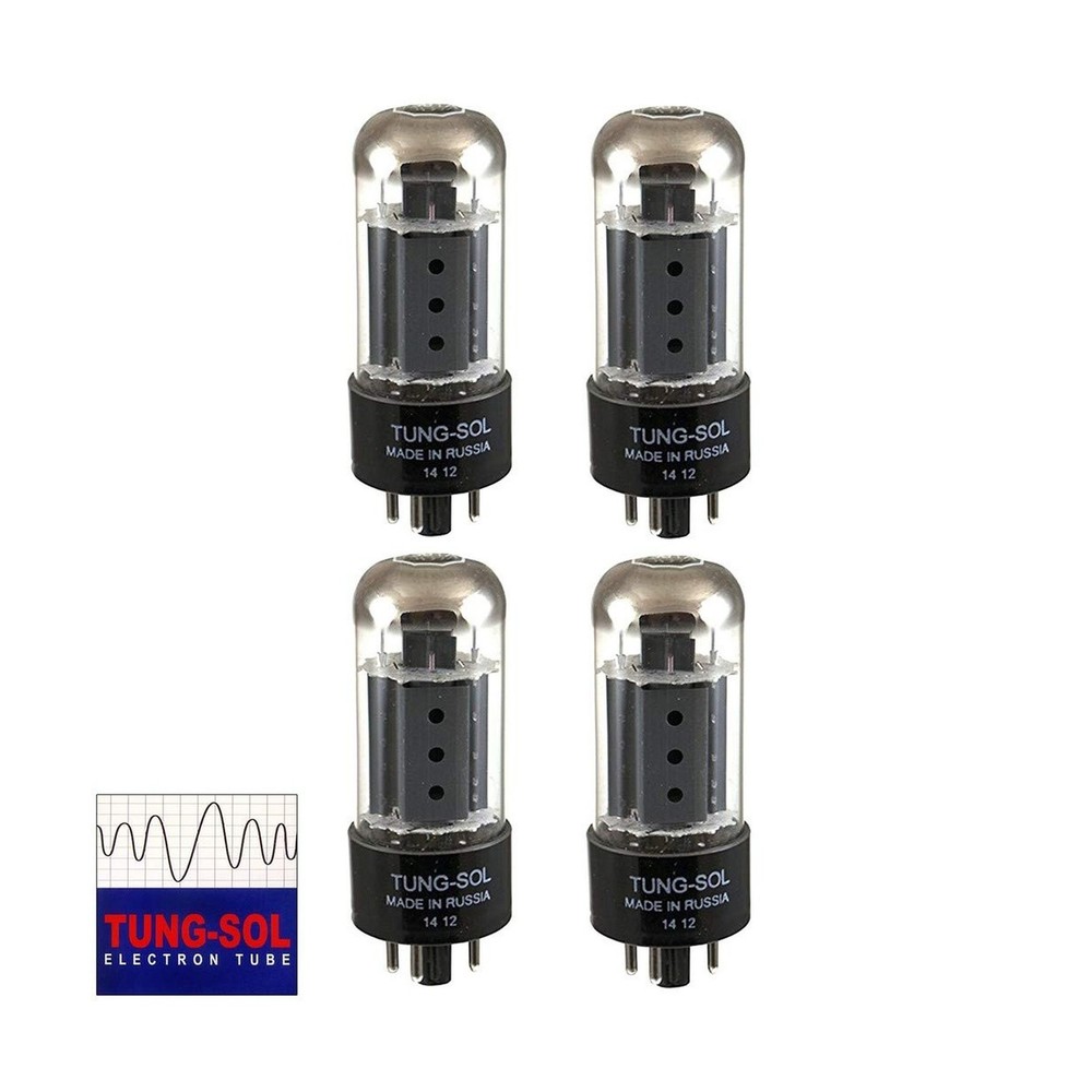Quad of Tung-Sol 7591A New Production Power Vacuum Tube