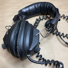 Vintage HD-3030 Stereo Mono Headphones Black Padded Volume Control, Tested!!