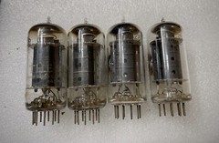 RCA 7868 7591A 7591 EL506 Black Plates Super Rare Tested NOS Matched Quad