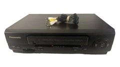 Panasonic Omnivision PV-V4021 Blue Line 4-Head VCR Player w A/V Cable Tested