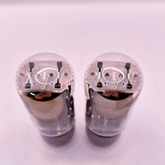 Haltron 5U4GB 5AS4A , full wave tube rectifier pair, NOS NIB, black plate