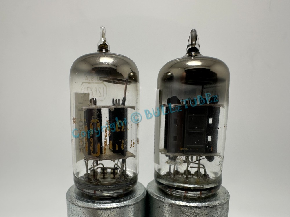 RCA 12AX7A 1960’s 14mm Gray Plate Tubes PLATINUM MATCHED on AT1000 ECC83 7025