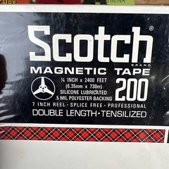 3M Scotch 200 1/4″ x 2400 ft Professional Audio Magnetic Tape Reel NEW SEALED
