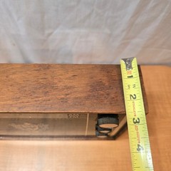 Vintage AM/FM Transistor Radio Remembrance MCM 10″x7″ Woodgrain