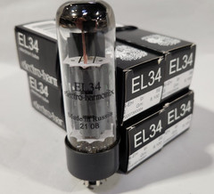 NEW – EL34 / 6CA7 vacuum tubes, Electro Harmonix, MATCHED QUAD (4)