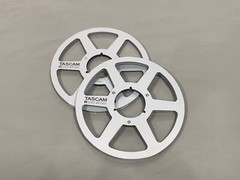1 Pair Pro 10.5″ TASCAM Silver 1/4″ Tape Reels For Reel To Reel Tape Recorders