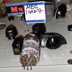 1x TV7D/U RTest Gm&mA 1959 NEC 12AD7 Matched Plates 1.83% Low-Noise 12AX7 Tube