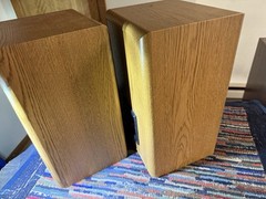 VINTAGE Infinity RS 225 Bookshelf Speakers Light Oak