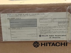 🏅ORIGINAL BOX MANUAL PACKING Hitachi MX-W50 stereo cassette receiver CD player