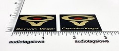 Cerwin Vega Speaker Badge Emblem Custom Made Aluminum Cerwin-Vega! Red Dot