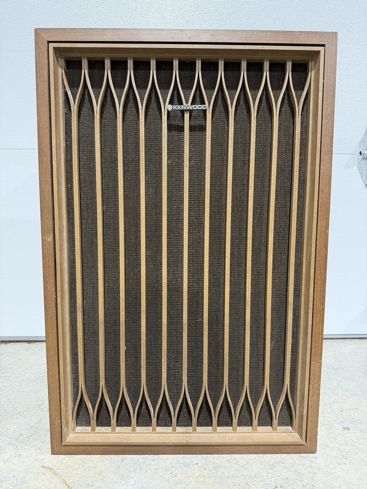 Vintage Kenwood KL-777A Stereo Floor Speaker Wood Grain Working Tested Single