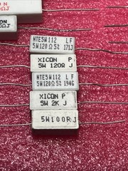 35 5-10W Cement/Ceramic Power Resistors 5% Axial Wire Wound Ohmite Asst Lot