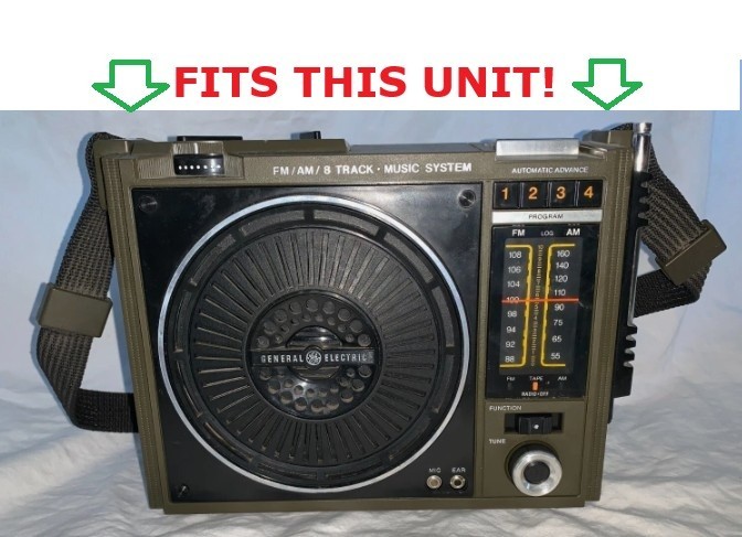 ONE NEW BELT FITS 8 TRACK PLAYER GE 3-5507B (1 NEW BELT) NICE!