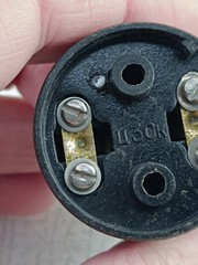 Vintage Soviet USSR Push button, Call Button, Switch, Carbolite