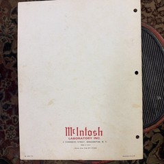 McIntosh MC-240 MC 240 Tube Amplifier Owner / User Manual *Original*