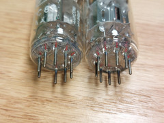 Pair of Marconi 12AX7 ECC83 Silver Plate Vacuum Tubes