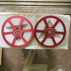 One Pair Pioneer Blue 7” Tape Reel Light Metal Aluminum Take Up Reel