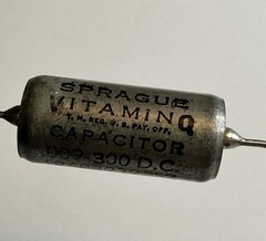 Lot of 3 Sprague Vitamin Q 196P39393S2 .039uF 300VDC Capacitors USA