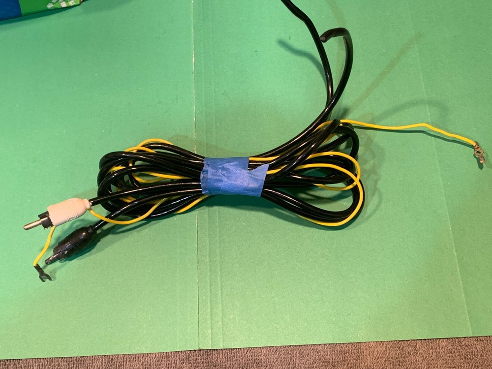 Lenco L75 Vintage Stereo Turntable Parting Out RCA Cable Assembly w/ Ground Wire
