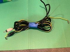 Lenco L75 Vintage Stereo Turntable Parting Out RCA Cable Assembly w/ Ground Wire