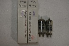 (2) EARLY PHILIPS Miniwatt FOIL STRIP O GETTER