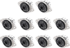 10 Pcs 9Pin Tube Socket Bakelite Tube Socket,Vacuum Tube Protect Tube Pin Socket