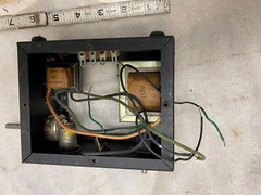 Vintage Transformer Relay Air Capacitors Radio Hamm 2500 ohm 117V Control Box