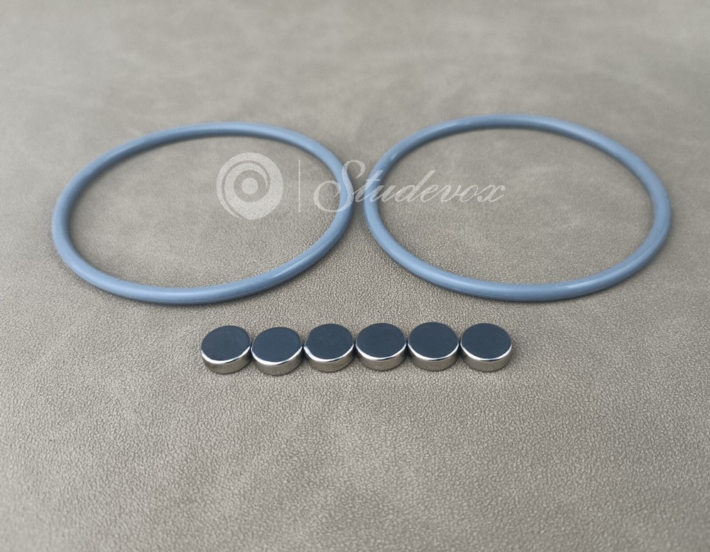 New Seal Ring Set – 2X O Rings And 6X Pucks For Revox Nab Hub Adapters