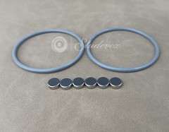 New Seal Ring Set – 2X O Rings And 6X Pucks For Revox Nab Hub Adapters