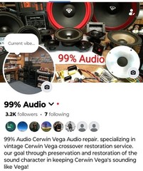 Cerwin Vega Dx9 / Dx7 Crossover Restoration Service Kit By 99% Audio Recap Kit.