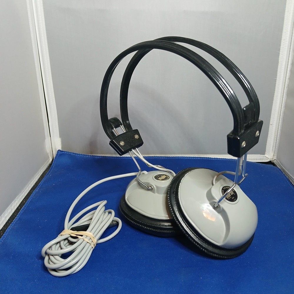 Vintage Morse Stereo Headphones MODEL 01 Stereophonic Hi-Fi Japan