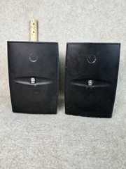 Pair Yamaha NS-AW1 Two-Way Indoor/Outdoor Black Speakers – Not Tested