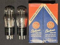 GE Type 43 Audio Power Output Tubes – New In Box – Matching Set NOS
