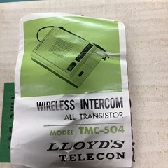 2 Vintage Lloyds Telecom TMC-504 Wireless Intercom. Both Power On! With Boxes