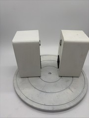 Used & Tested Realistic Minimus-77 White Speakers Pair Made in Korea– Works