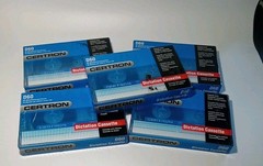 Certron Blank Audio Recording Cassette Tapes D 60 Minutes Lot 5 pcs Sealed