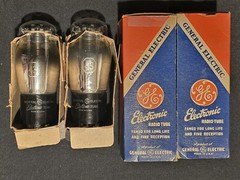 GE Type 43 Audio Power Output Tubes – New In Box – Matching Set NOS