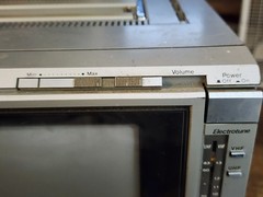 Vtg ’82 Panasonic ColorPilot CT-7711 Color TV 7″ Portable Retro Gaming CRT AC/DC