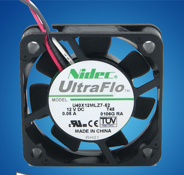 NIDEC 12V 0.05A U40X12MLZ7-52 4010 4CM 3-pin ultra-thin silent fan