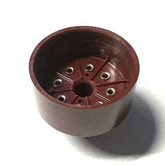 1 pcs bakelite 8 pin – octal tube base power plug BURGUNDY