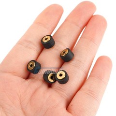 2PCS 8×6.2×5×2mm Pinch Roller Wheel Tape Recorder Rubber Pressure Belt Pulleys