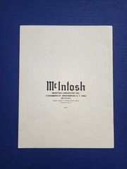 MCINTOSH C32 Owner’s Manual – ORIGINAL
