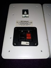 PAIR Realistic Tandy Minimus 7 Optimus Pro 7AV 40-2059 Die Cast Metal White PAIR