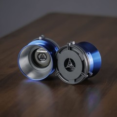 2X Studevox Metal Blue NAB Hub Adapters For Open Reel to Reel Tape Recorders
