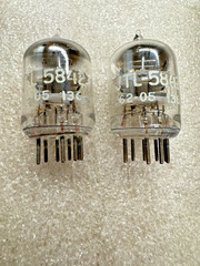 Tung-Sol JTL-5842 Matching Pair D Getter Preamp Tubes 417A