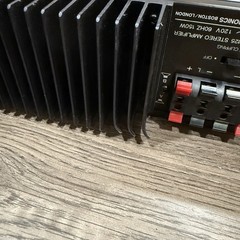 NAD 3125 Stereo Amplifier Vintage LEFT CHANNEL BROKE ( DAMAGED CASE )