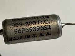 Lot of 3 Sprague Vitamin Q 196P39393S2 .039uF 300VDC Capacitors USA