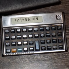 HP 15C Scientific Calculator Hewlett Packard Vintage Voyager Series Black Case
