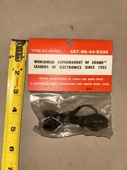 Vintage Realistic Telephone Pickup Suction Cup Mic for Tape Recorders 44-533A
