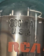 RCA 33GY7A Sweep Tubes NOS NIB Tested Price Per 2 Tubes (1 Pair) Date Matched